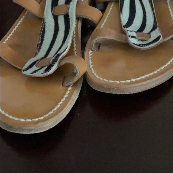 K. Jacques Zébra print sandals. 36 - Picture 5 of 5